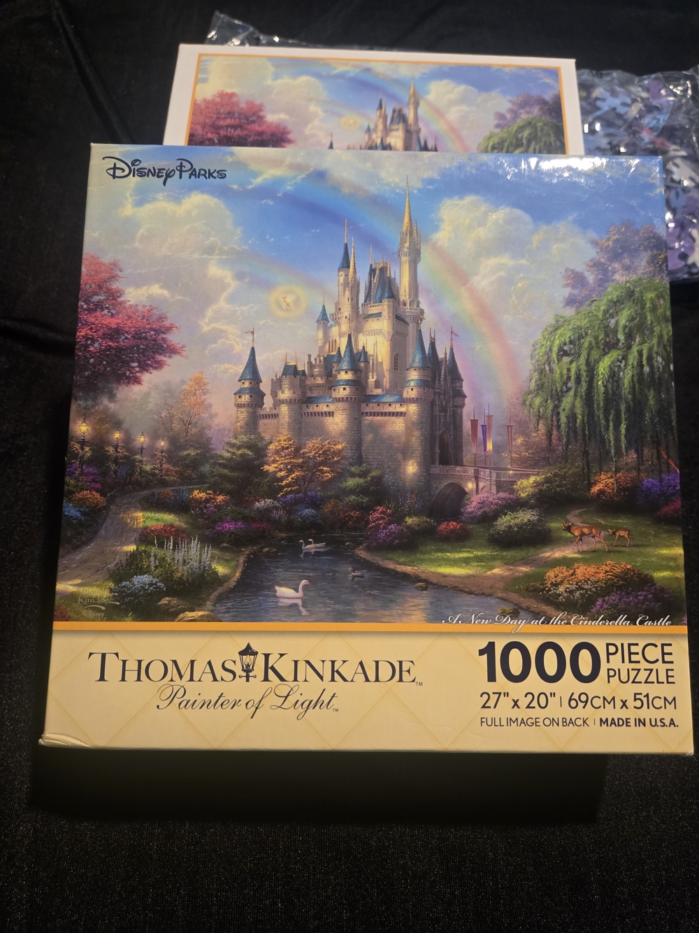 Thomas Kinkade Disney Parks Cinderella Castle 1000-Piece Puzzle - Multicolor